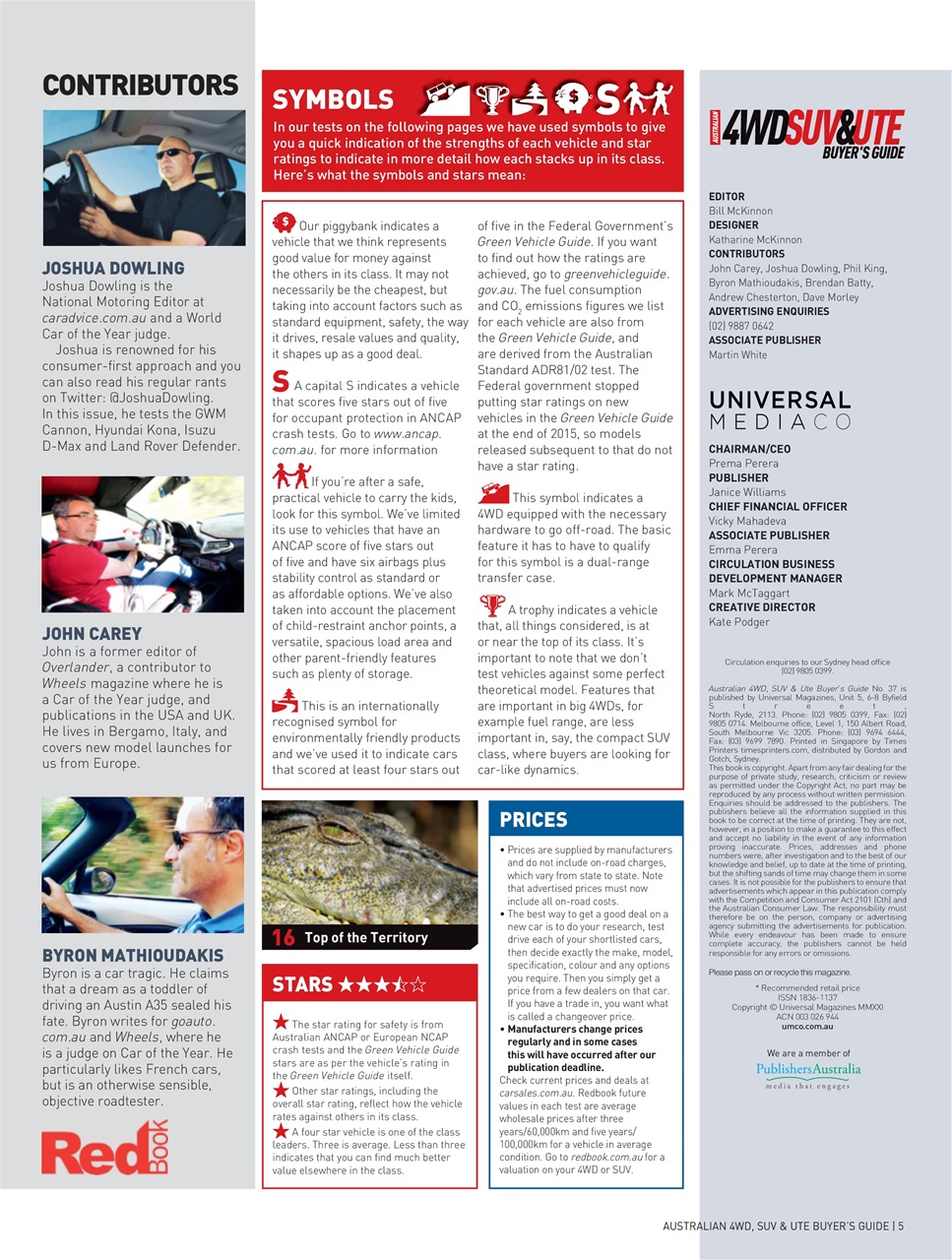 Australian 4WD and SUV Buyers Guide Preview Pages
