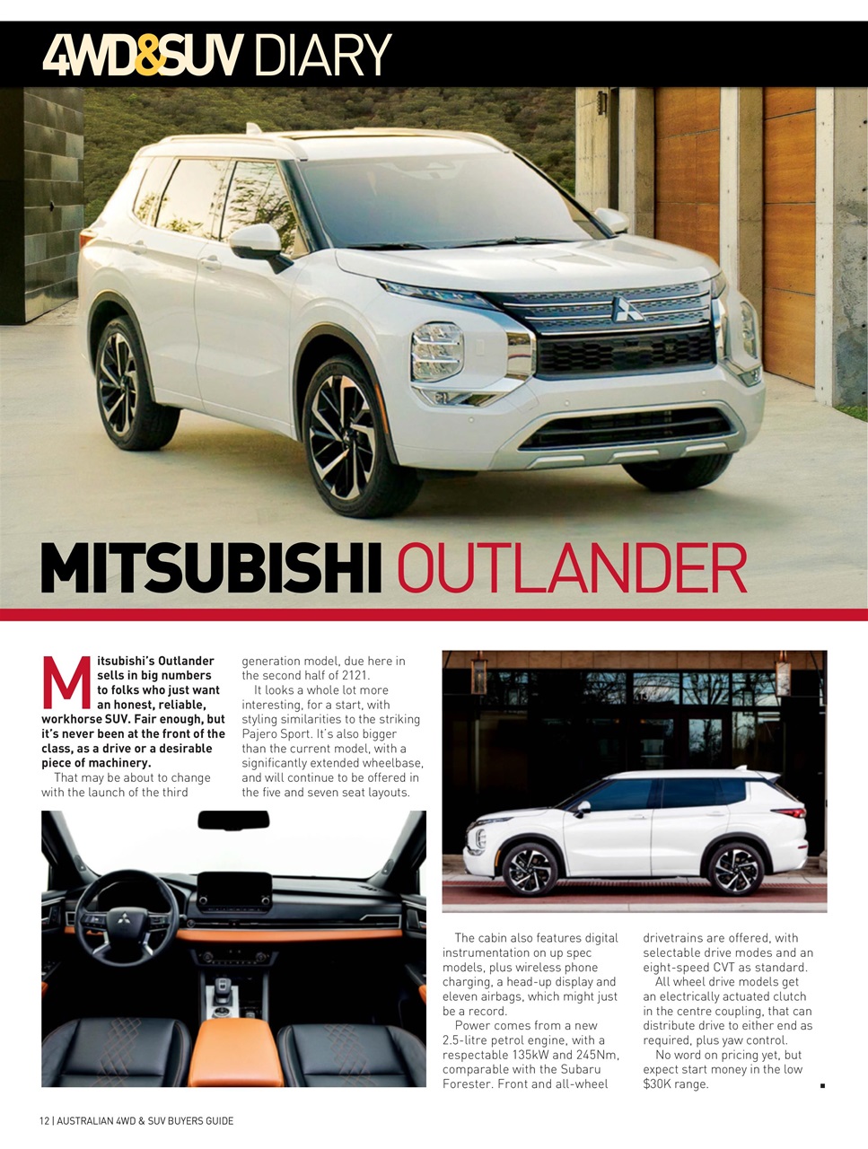 Australian 4WD and SUV Buyers Guide Preview Pages