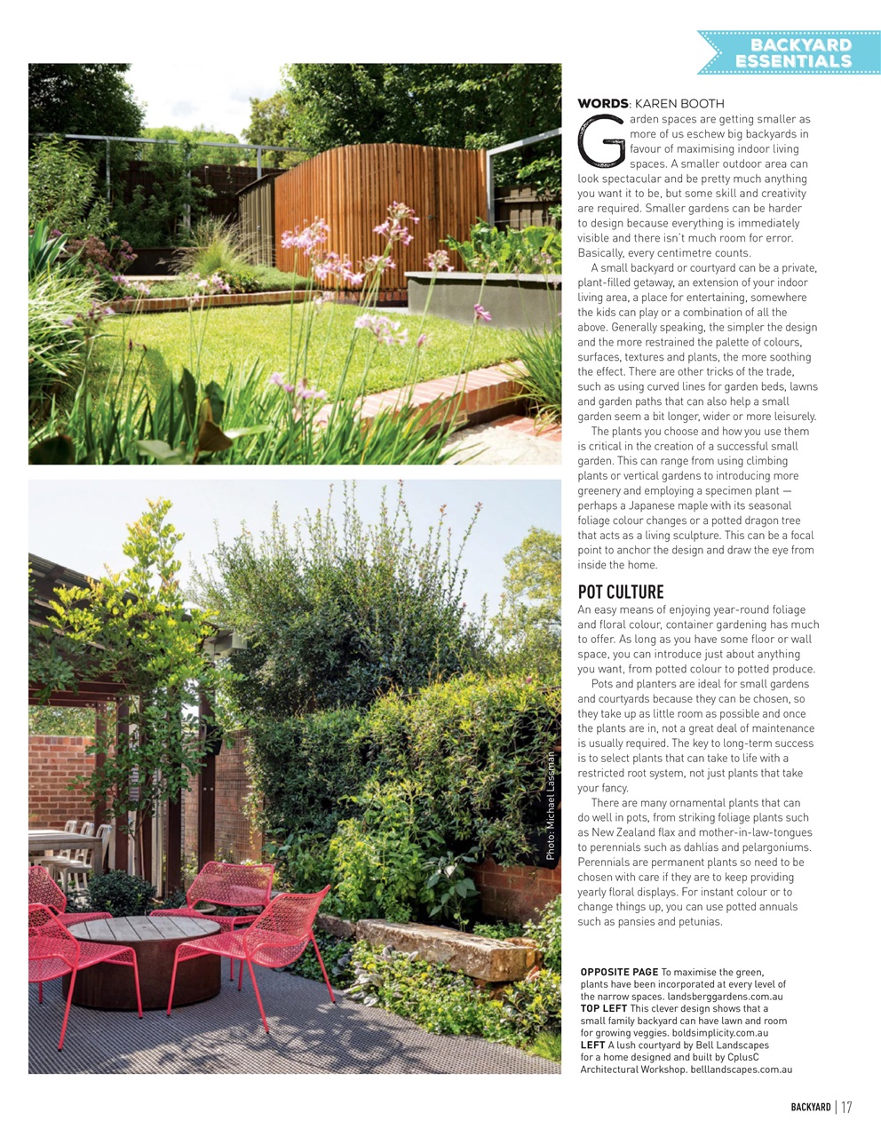 Backyard & Outdoor Living Preview Pages