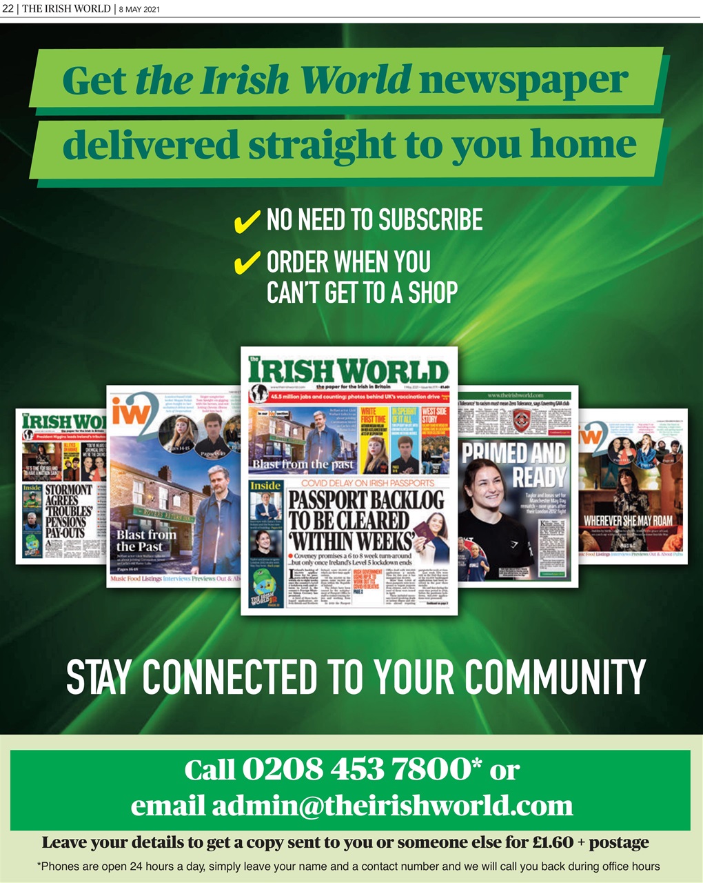 Irish World Preview Pages