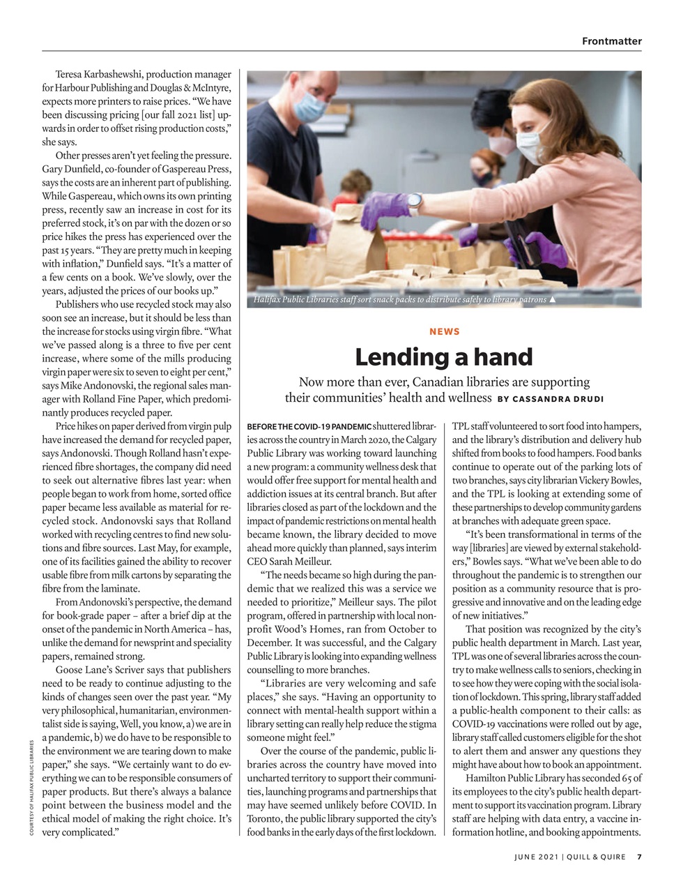 Quill & Quire Preview Pages