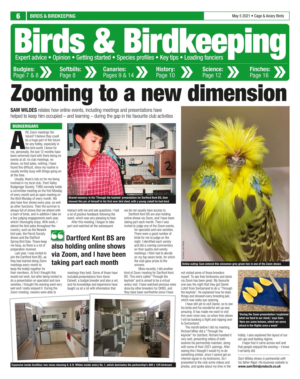 Cage & Aviary Birds Preview Pages