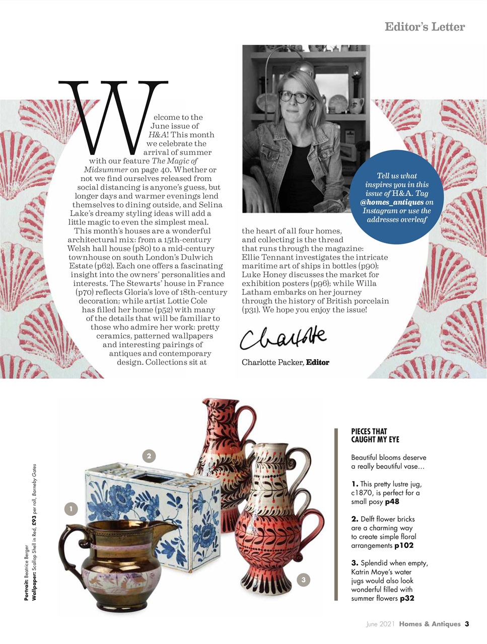 Homes & Antiques Magazine Preview Pages
