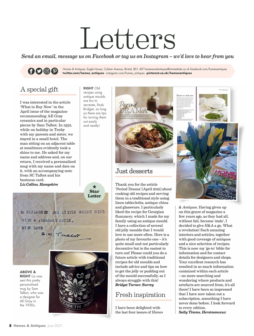 Homes & Antiques Magazine Preview Pages