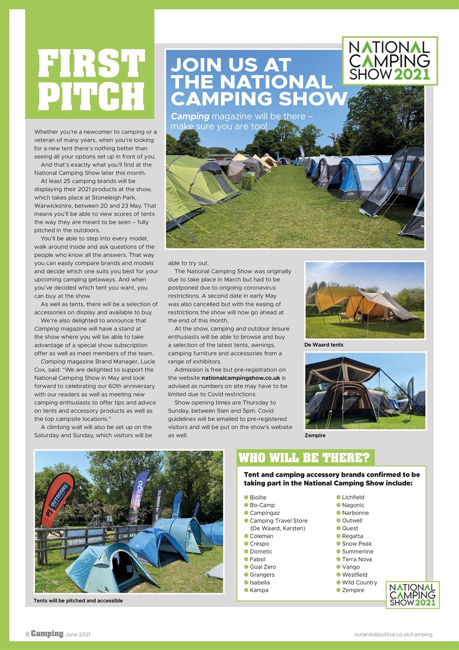 Camping Preview Pages