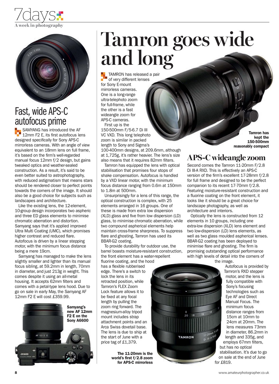 Amateur Photographer Preview Pages