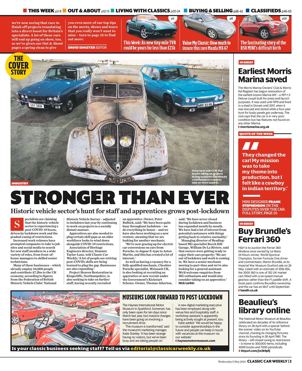 Classic Car Weekly Preview Pages