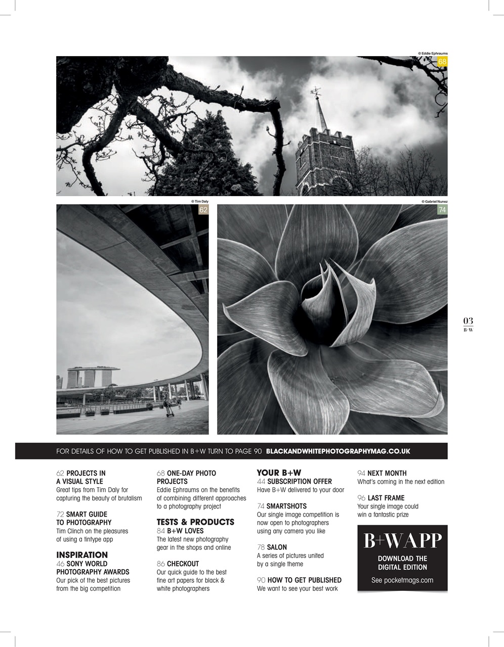 Black+White Photography Preview Pages