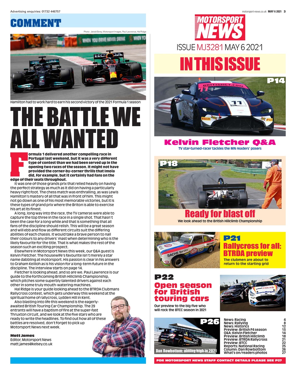 Motorsport News Preview Pages