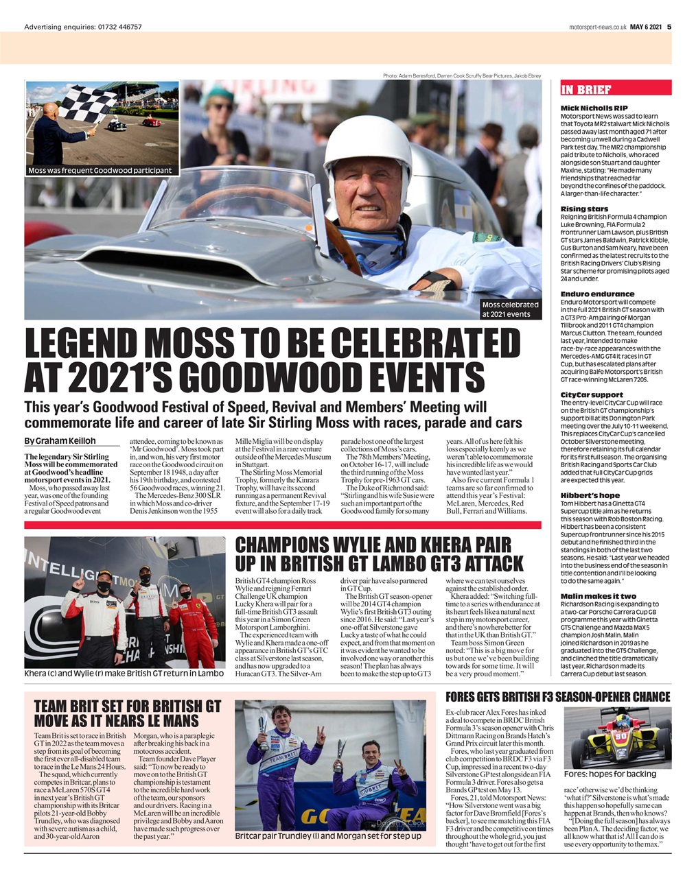 Motorsport News Preview Pages