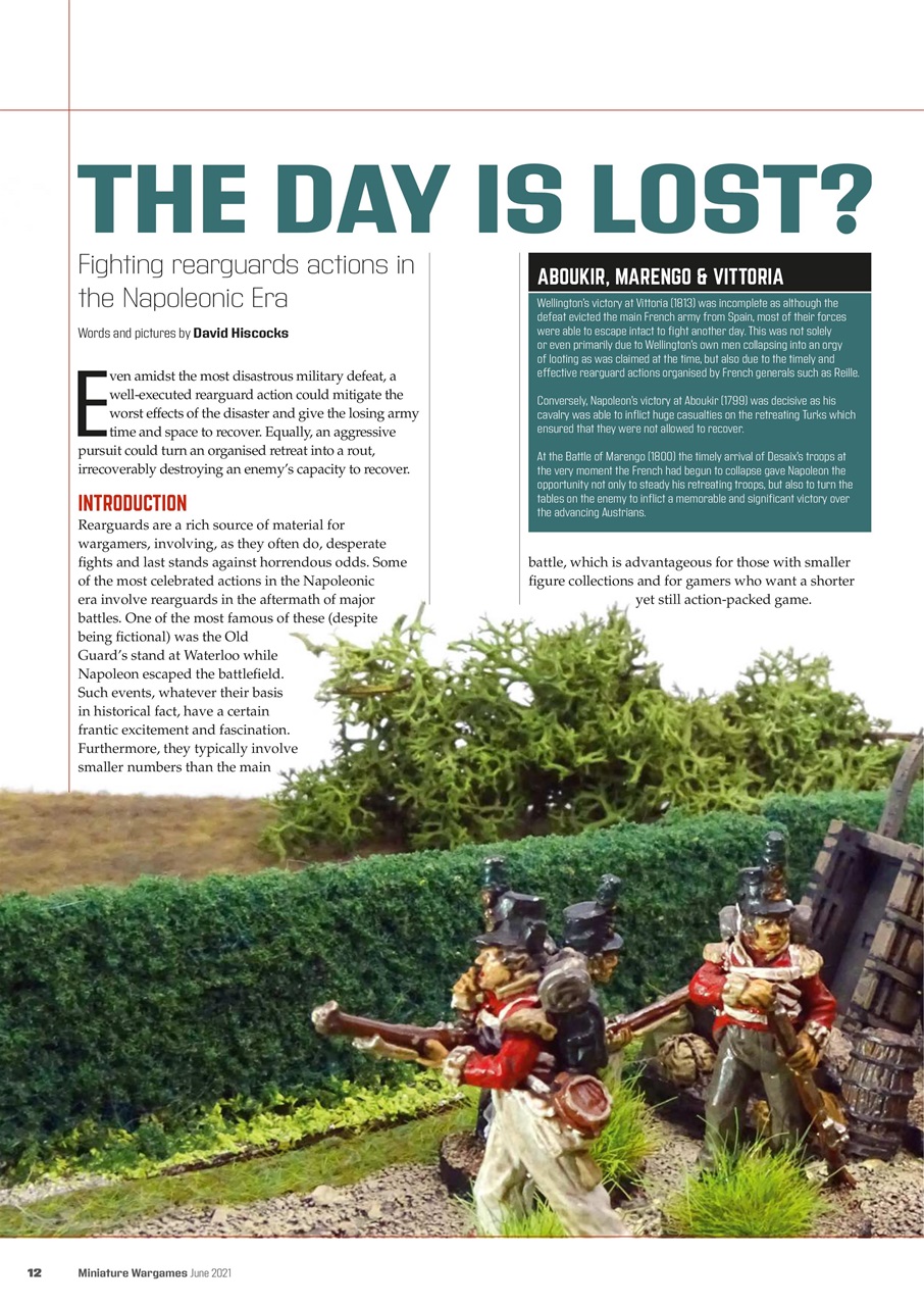 Miniature Wargames Preview Pages