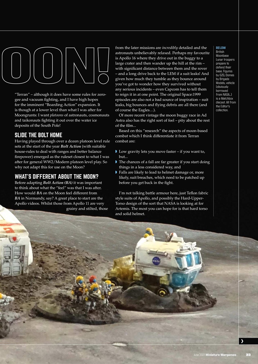 Miniature Wargames Preview Pages