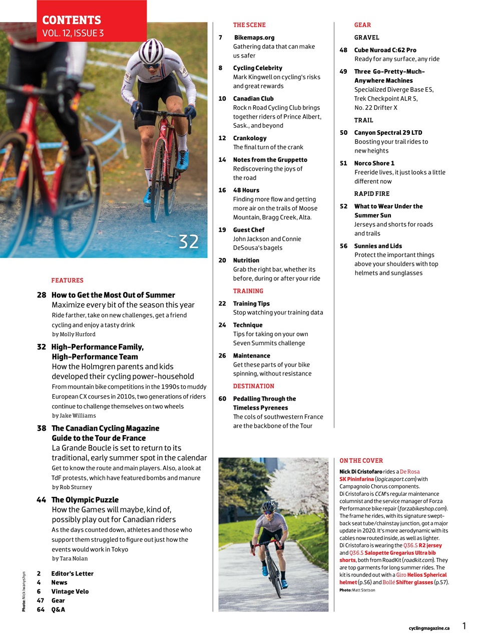 Canadian Cycling Magazine Preview Pages