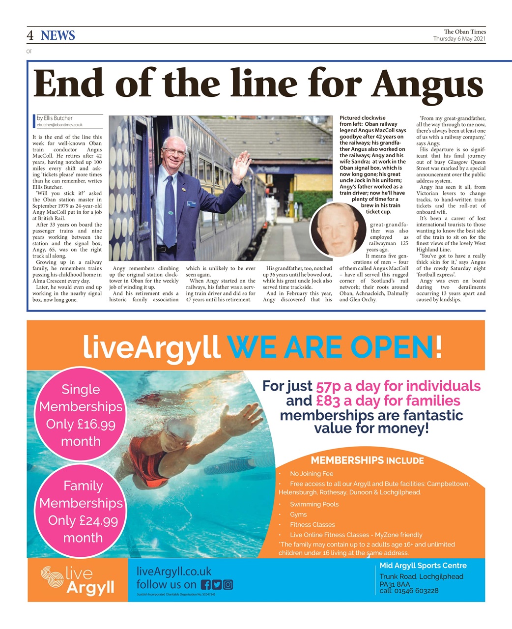 The Oban Times & Lochaber Times Preview Pages