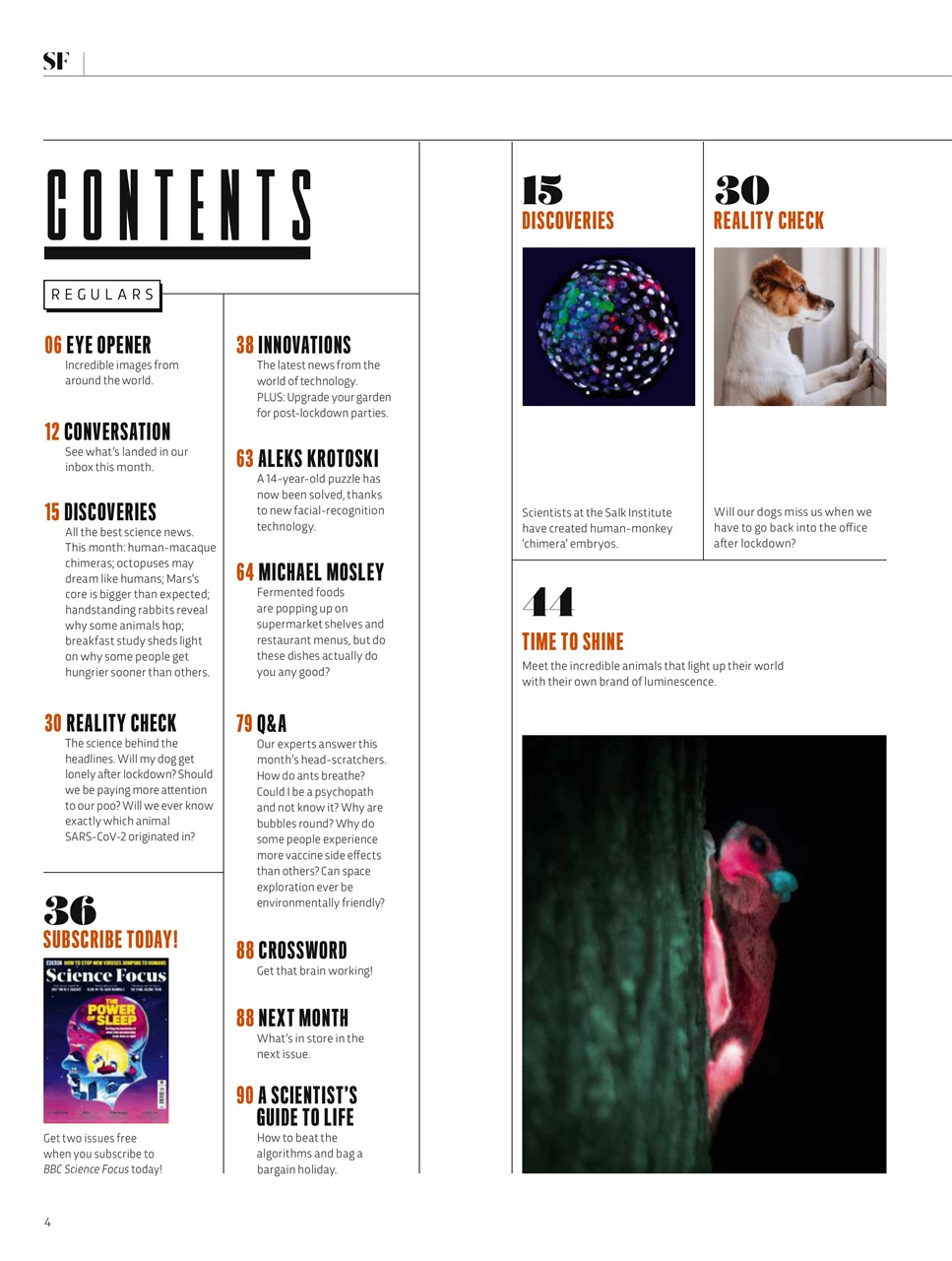 BBC Science Focus Magazine Preview Pages