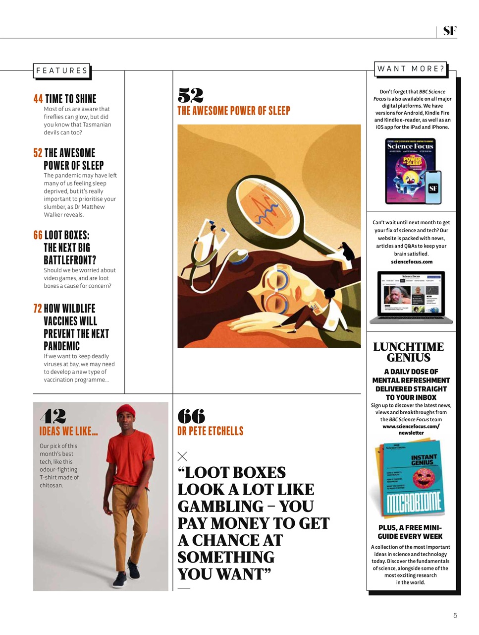 BBC Science Focus Magazine Preview Pages