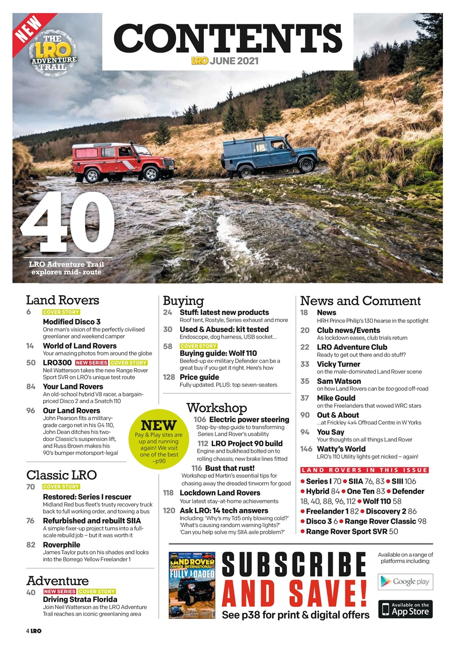 Land Rover Owner Preview Pages