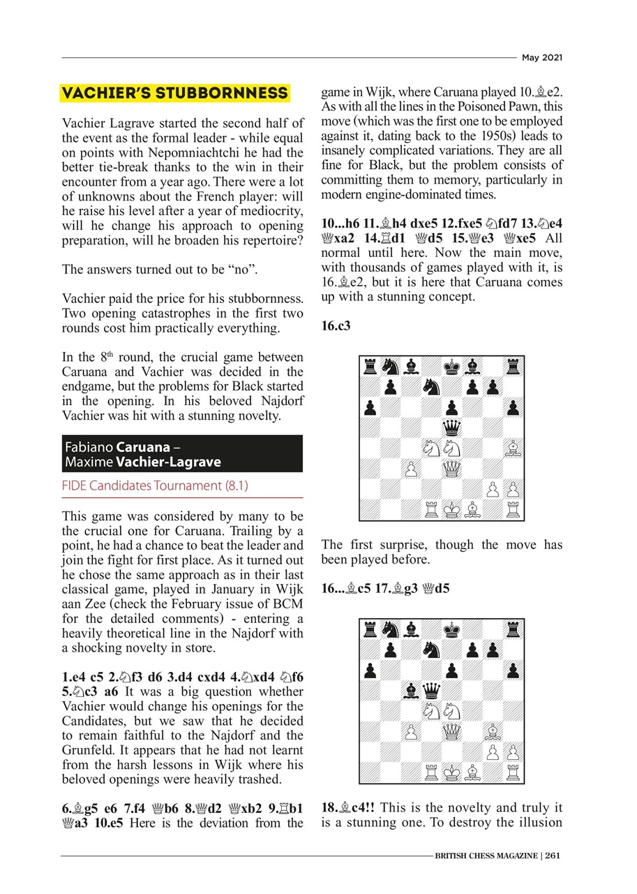 British Chess Magazine Preview Pages