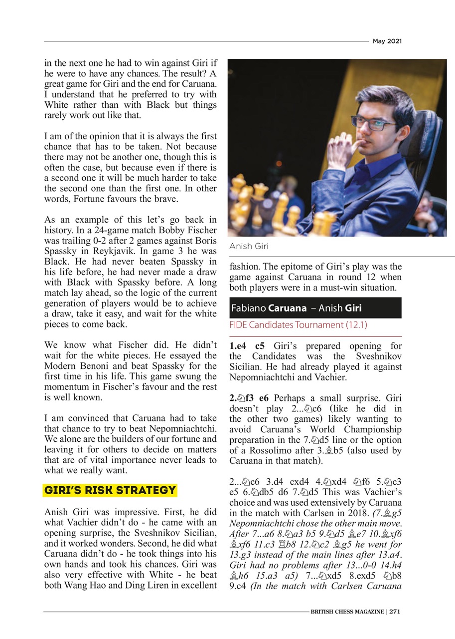 British Chess Magazine Preview Pages