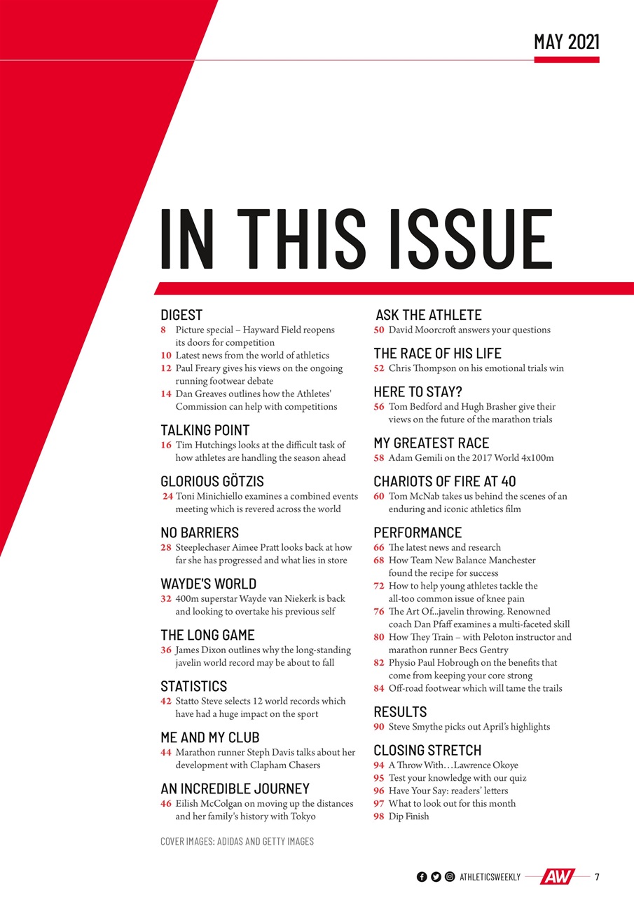 AW – Athletics Weekly Magazine Preview Pages