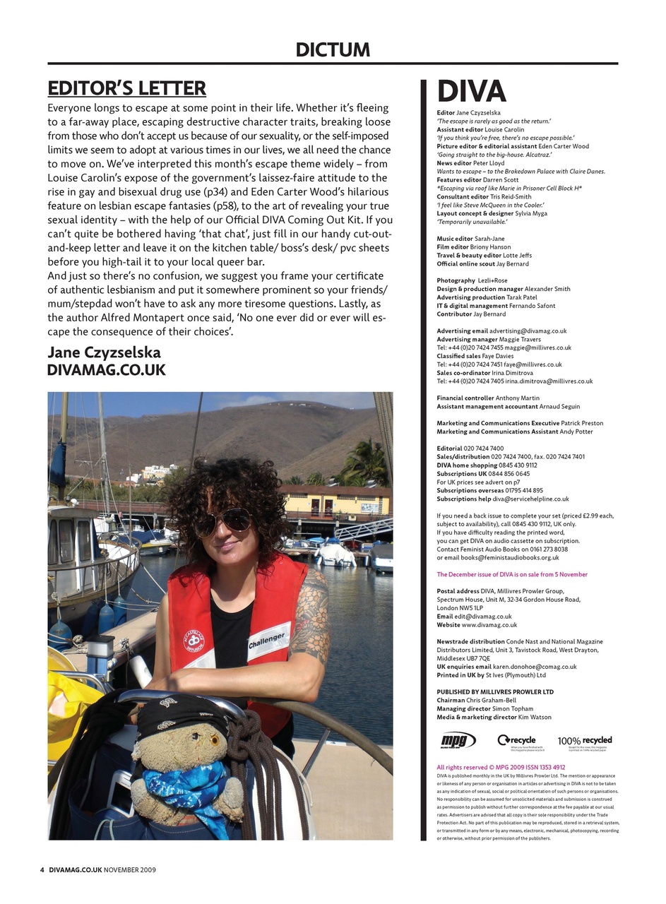 DIVA Magazine Preview Pages