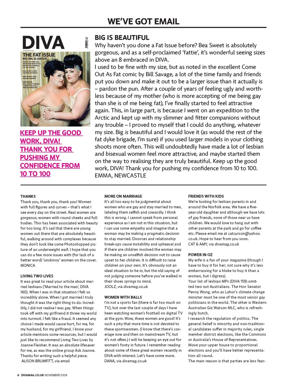 DIVA Magazine Preview Pages