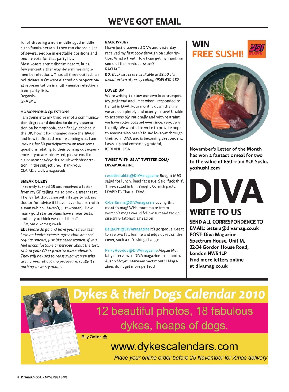 DIVA Magazine Preview Pages