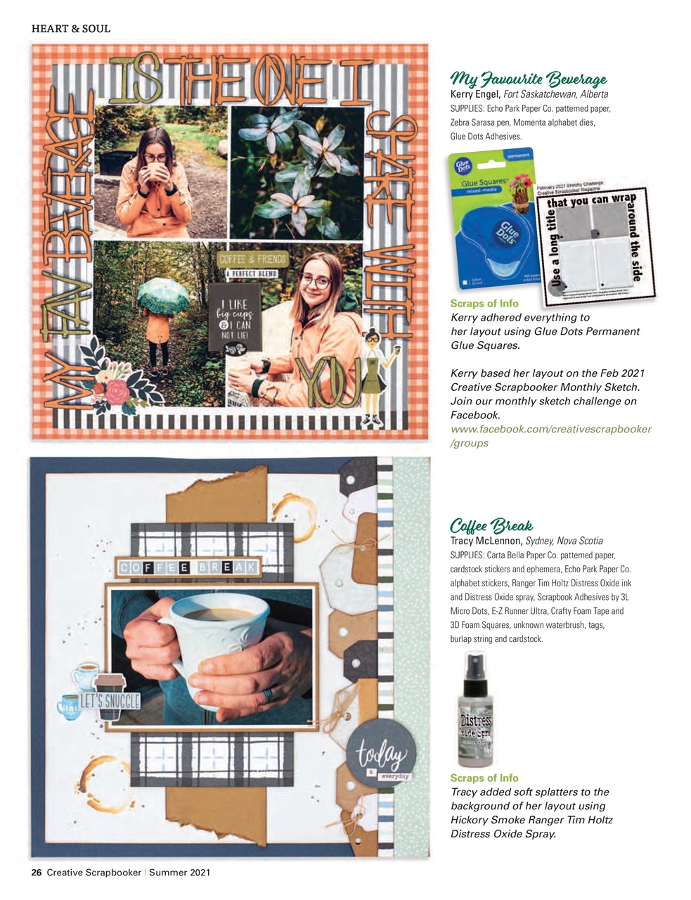 Creative Scrapbooker Preview Pages