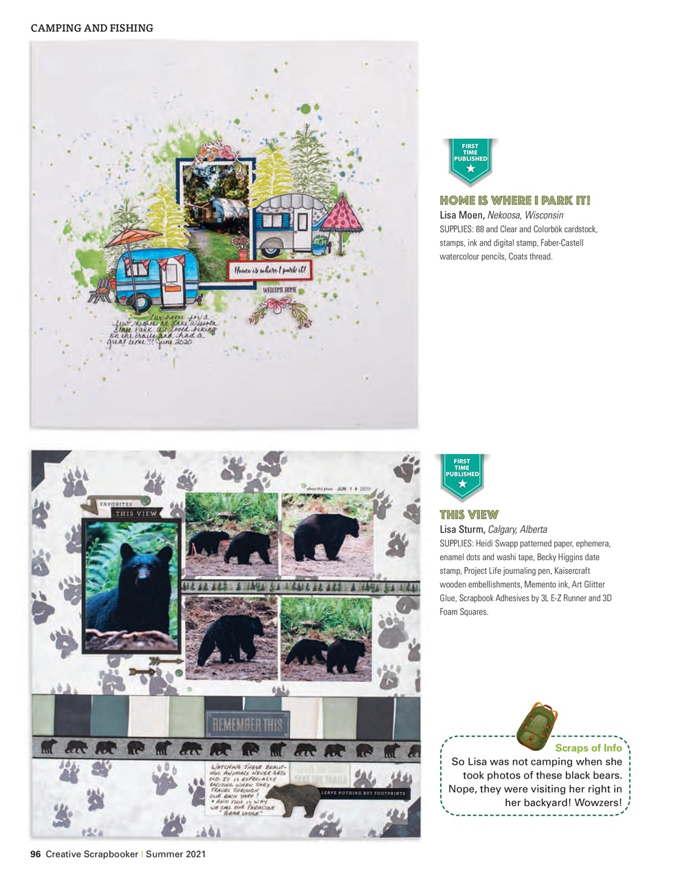 Creative Scrapbooker Preview Pages