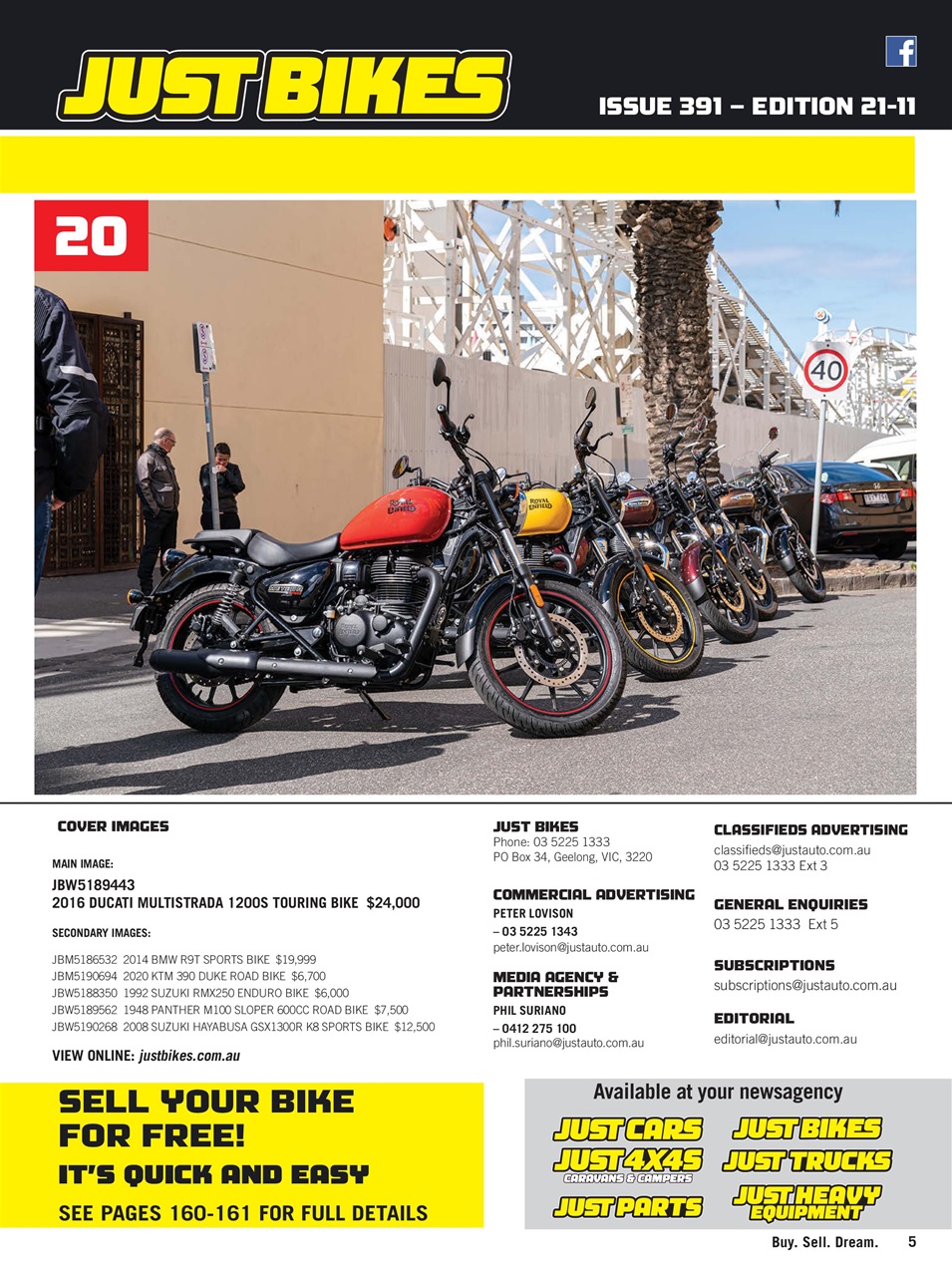 JUST BIKES Preview Pages