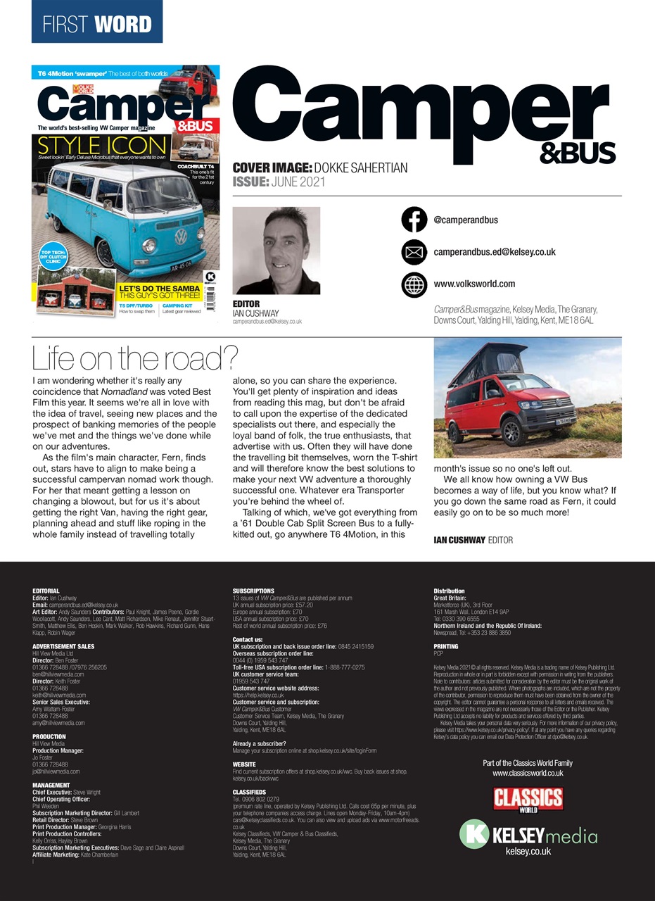 VW Camper Preview Pages