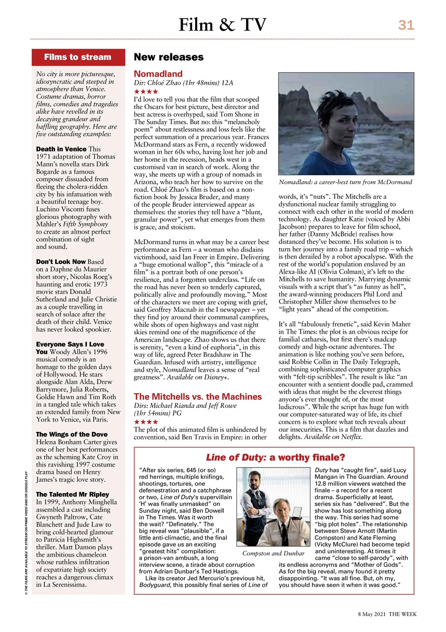 The Week Preview Pages