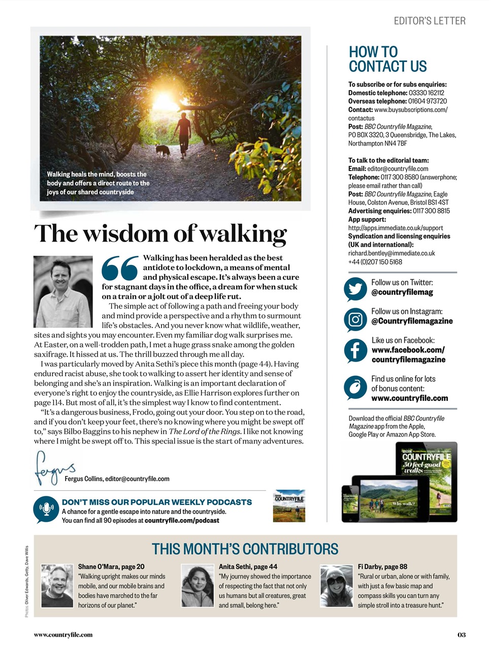 BBC Countryfile Magazine Preview Pages