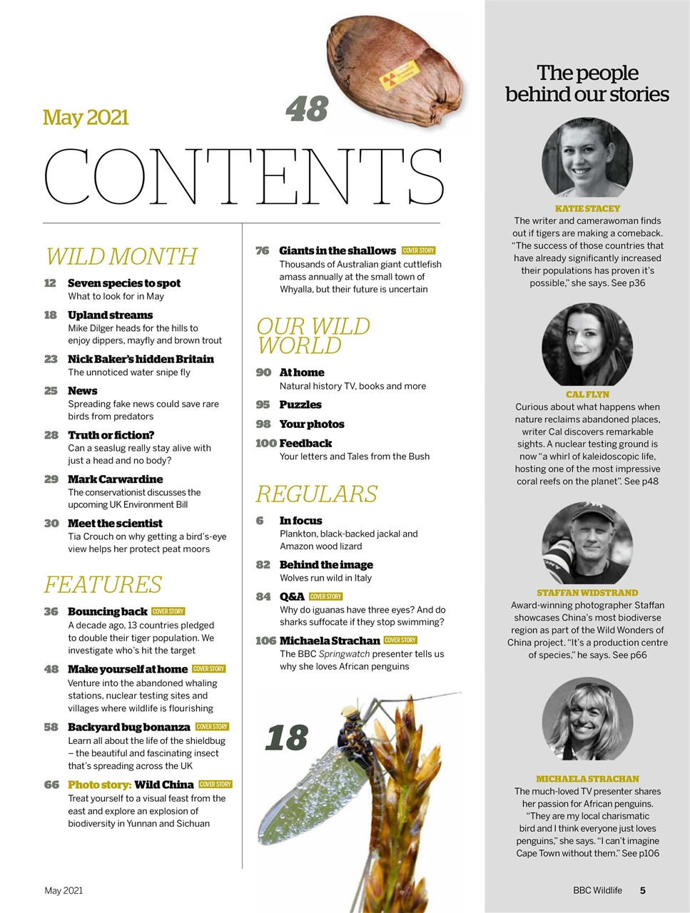 BBC Wildlife Magazine Preview Pages