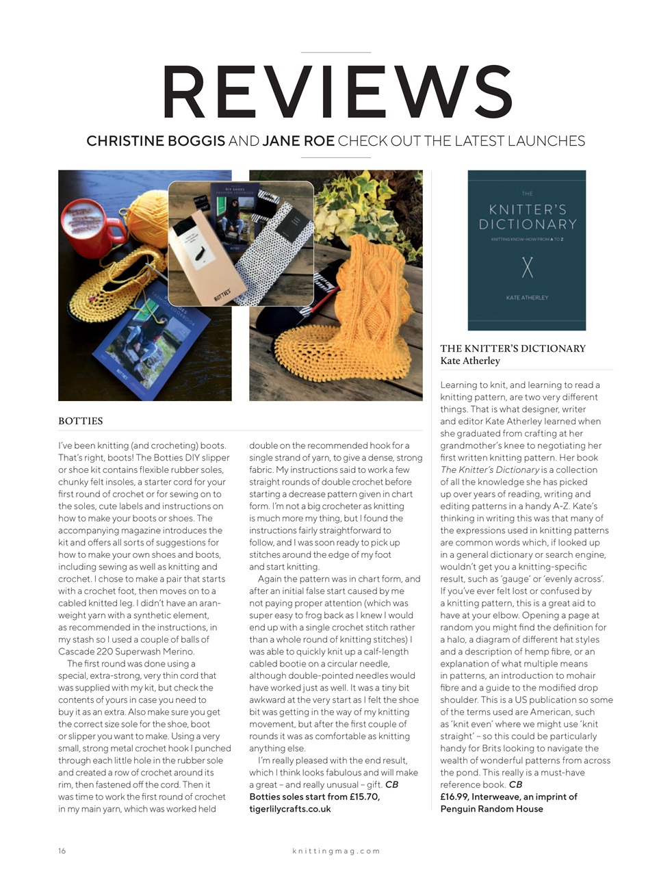 Knitting Preview Pages