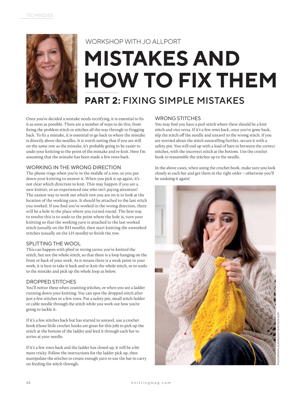 Knitting Preview Pages