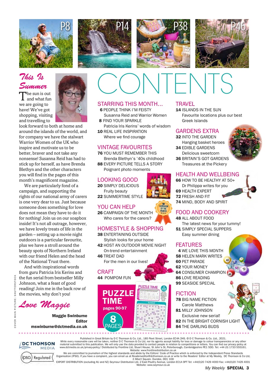 My Weekly Special Preview Pages