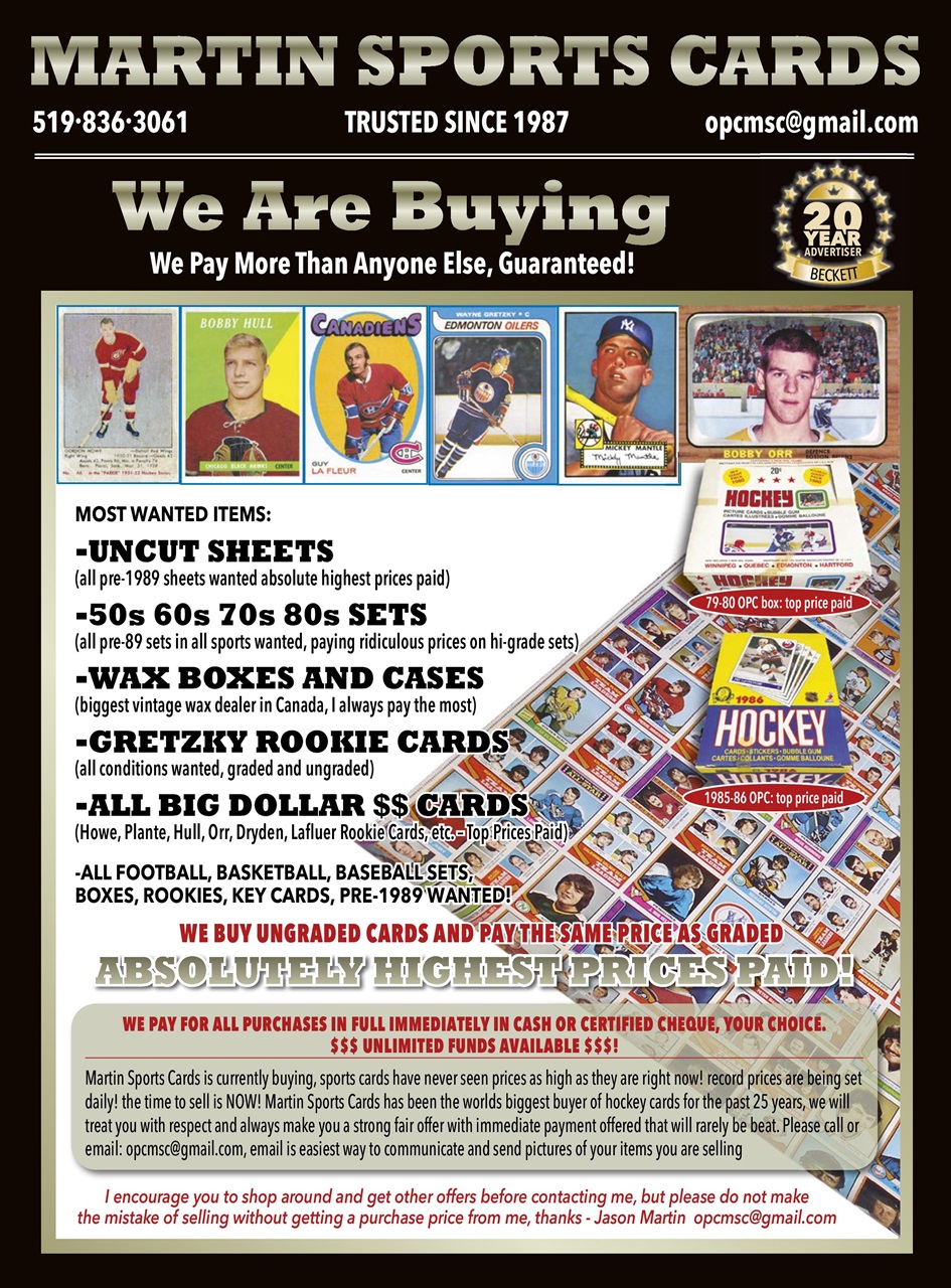Beckett Hockey Magazine Preview Pages
