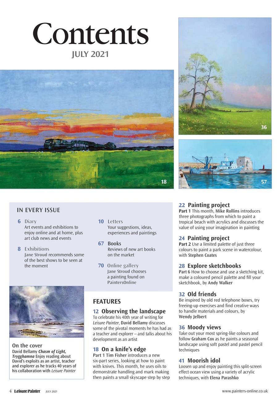 Leisure Painter & The Artist Preview Pages