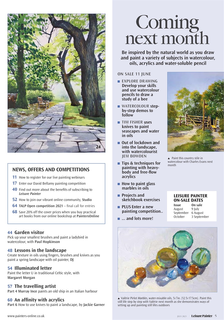 Leisure Painter & The Artist Preview Pages