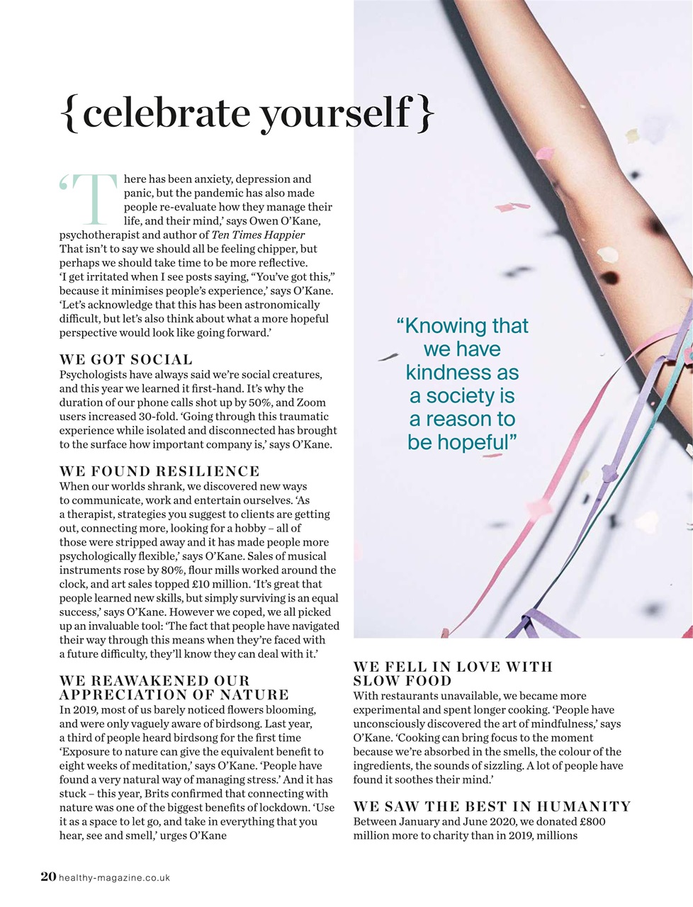 Healthy Magazine Preview Pages