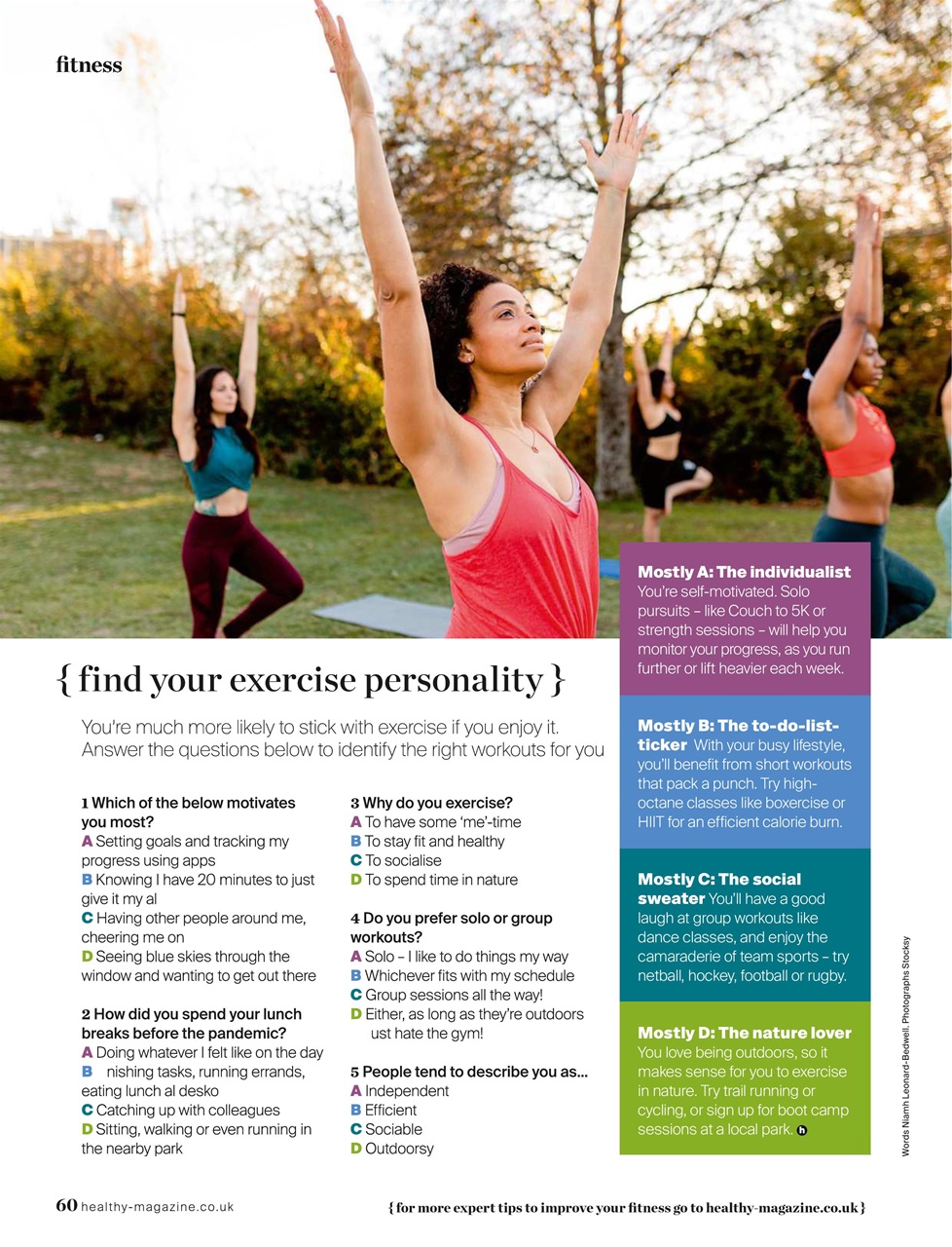 Healthy Magazine Preview Pages