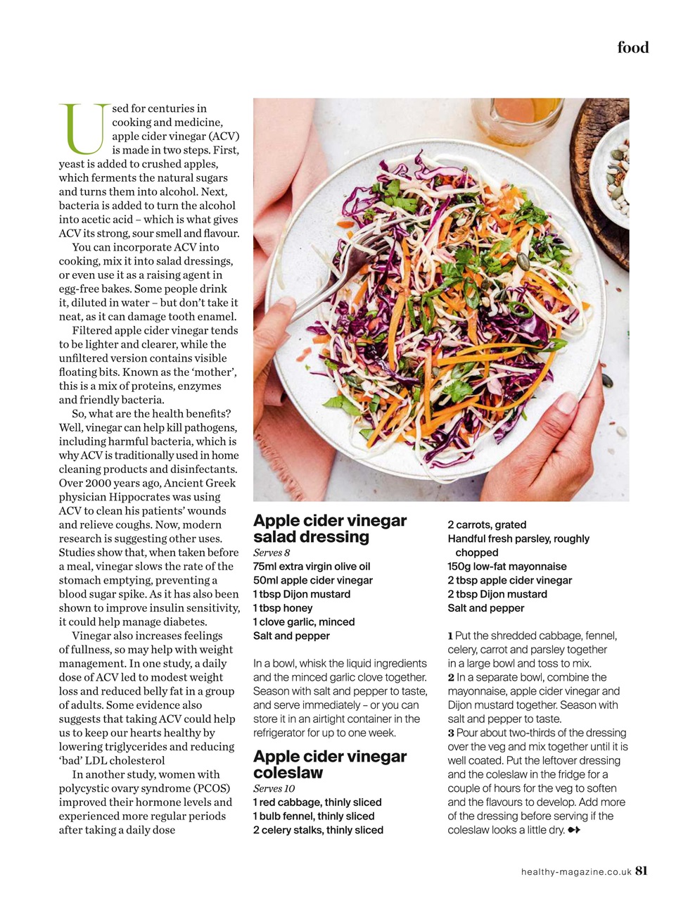 Healthy Magazine Preview Pages
