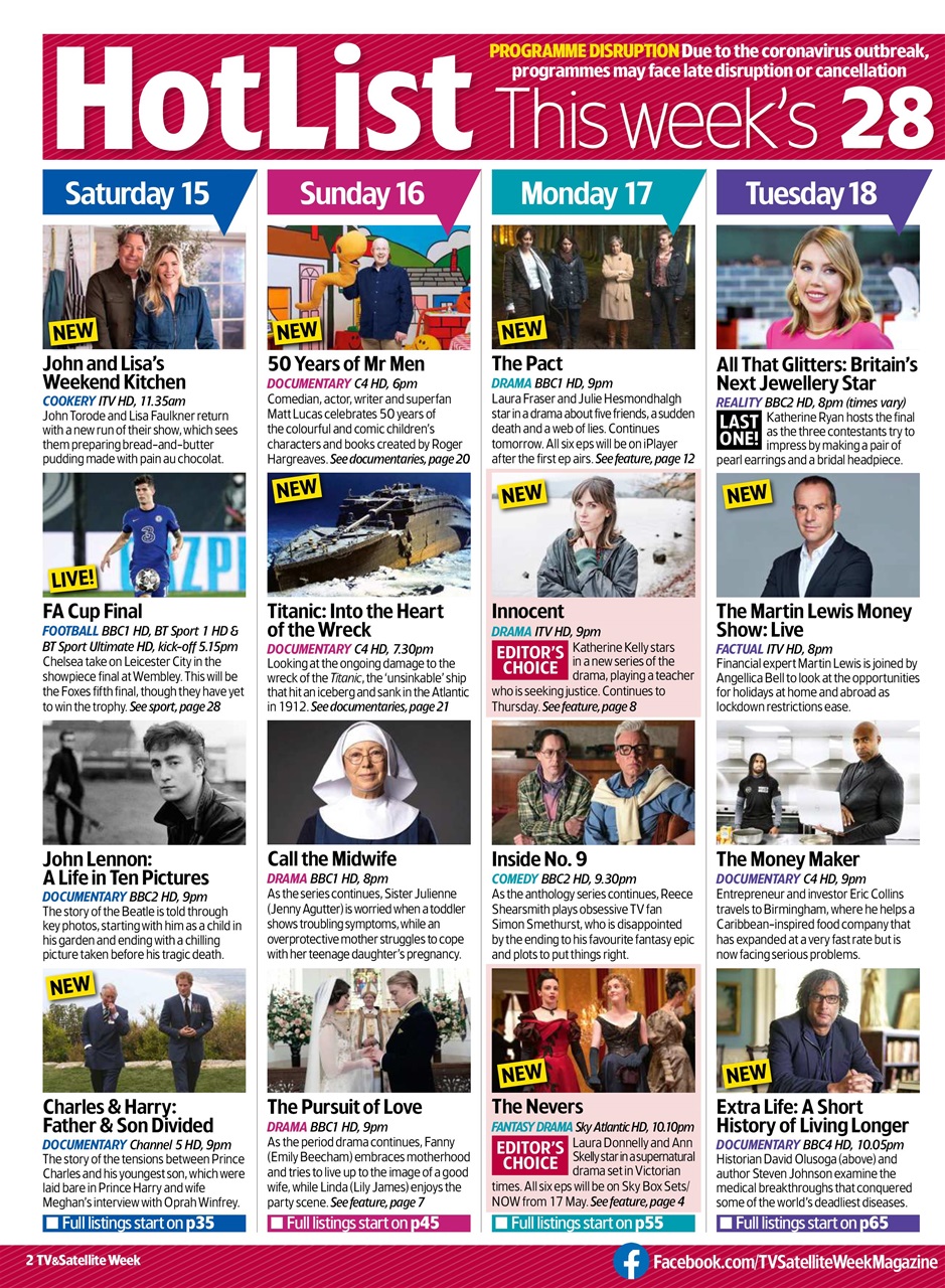 TV & Satellite Week Preview Pages