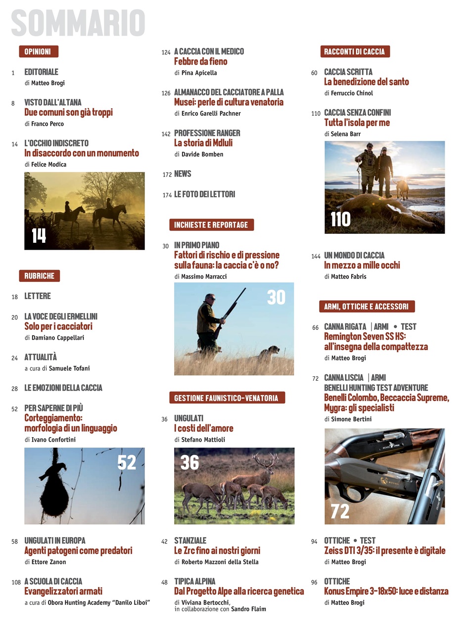 Caccia Magazine Preview Pages