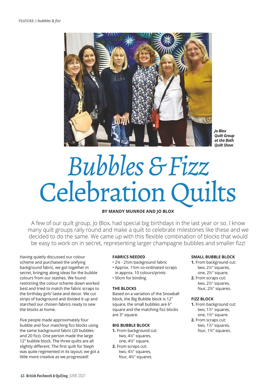 Patchwork and Quilting Preview Pages