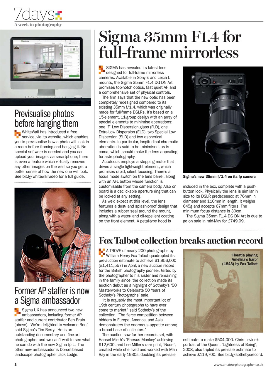 Amateur Photographer Preview Pages