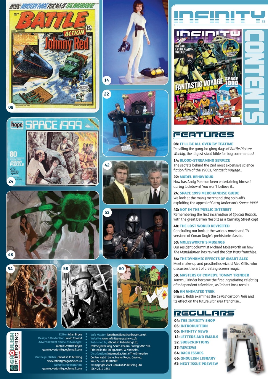Infinity Magazine Preview Pages