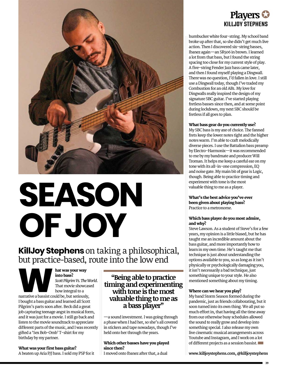 Bass Player US Preview Pages