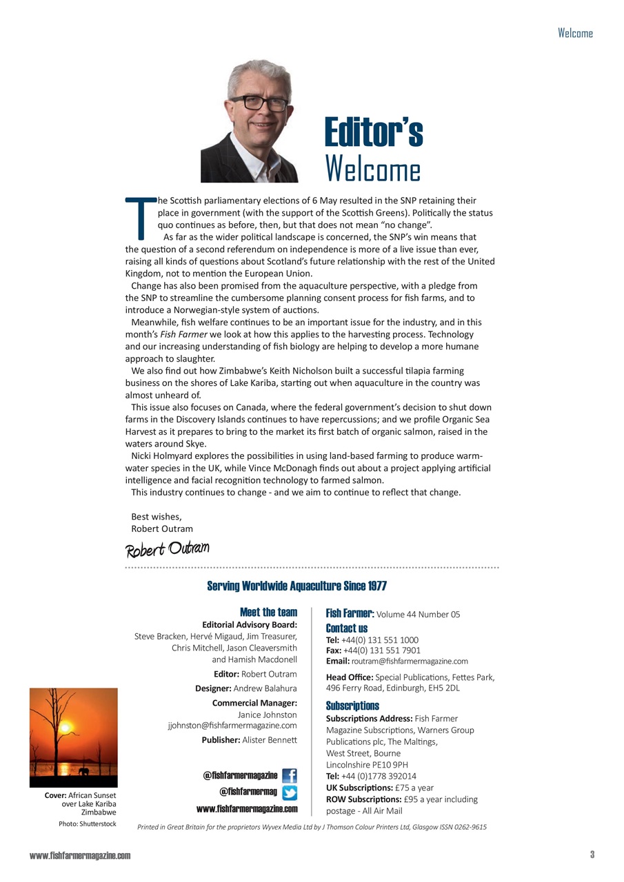 Fish Farmer Magazine Preview Pages